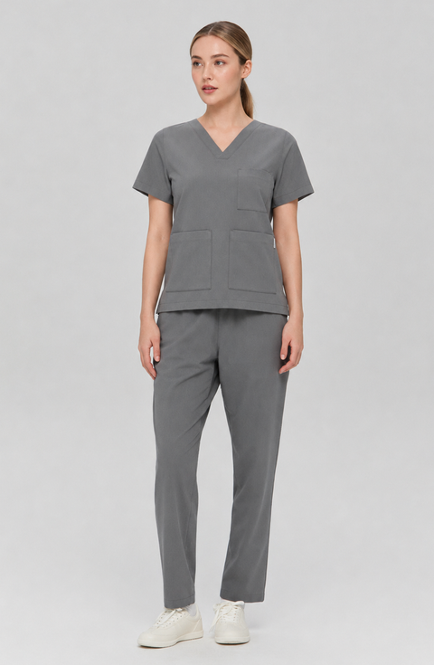 Perfect V Neck 3 PKT Scrub Top