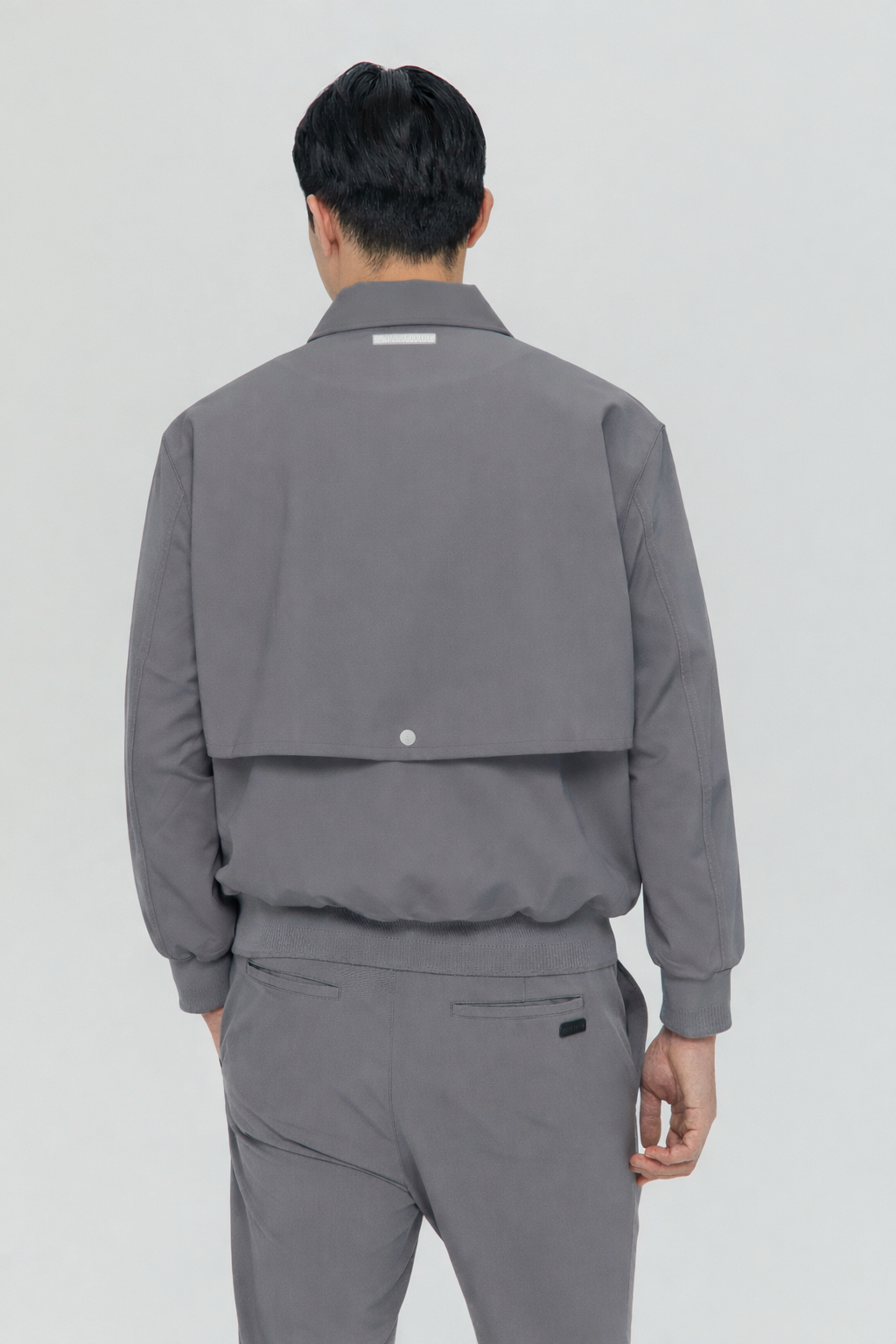 Feather Back Vent Jacket in Grey