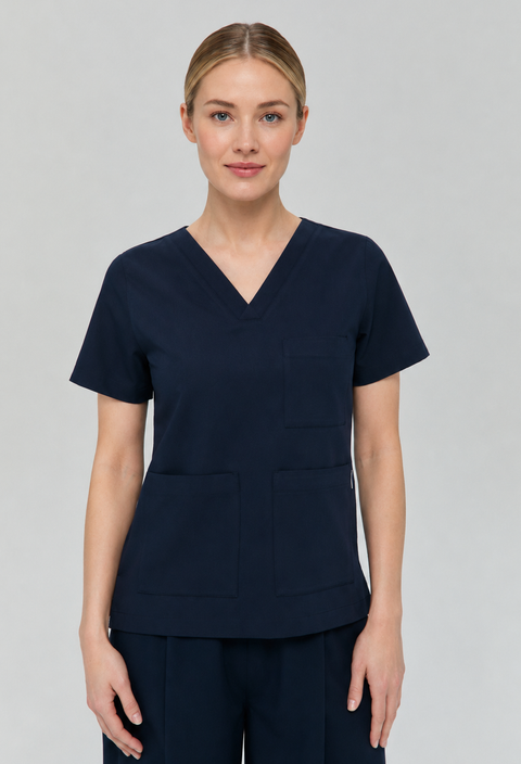 Perfect V Neck 3 PKT Scrub Top