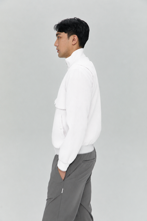 Waffle Flex Doctor's Power Jacket In Ash Grey