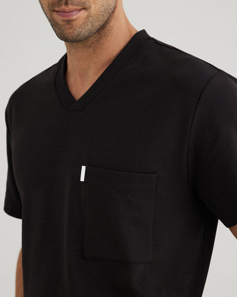 Copper Jersey V Neck Scrub Top