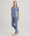 Copper Jersey V Neck Scrub Top