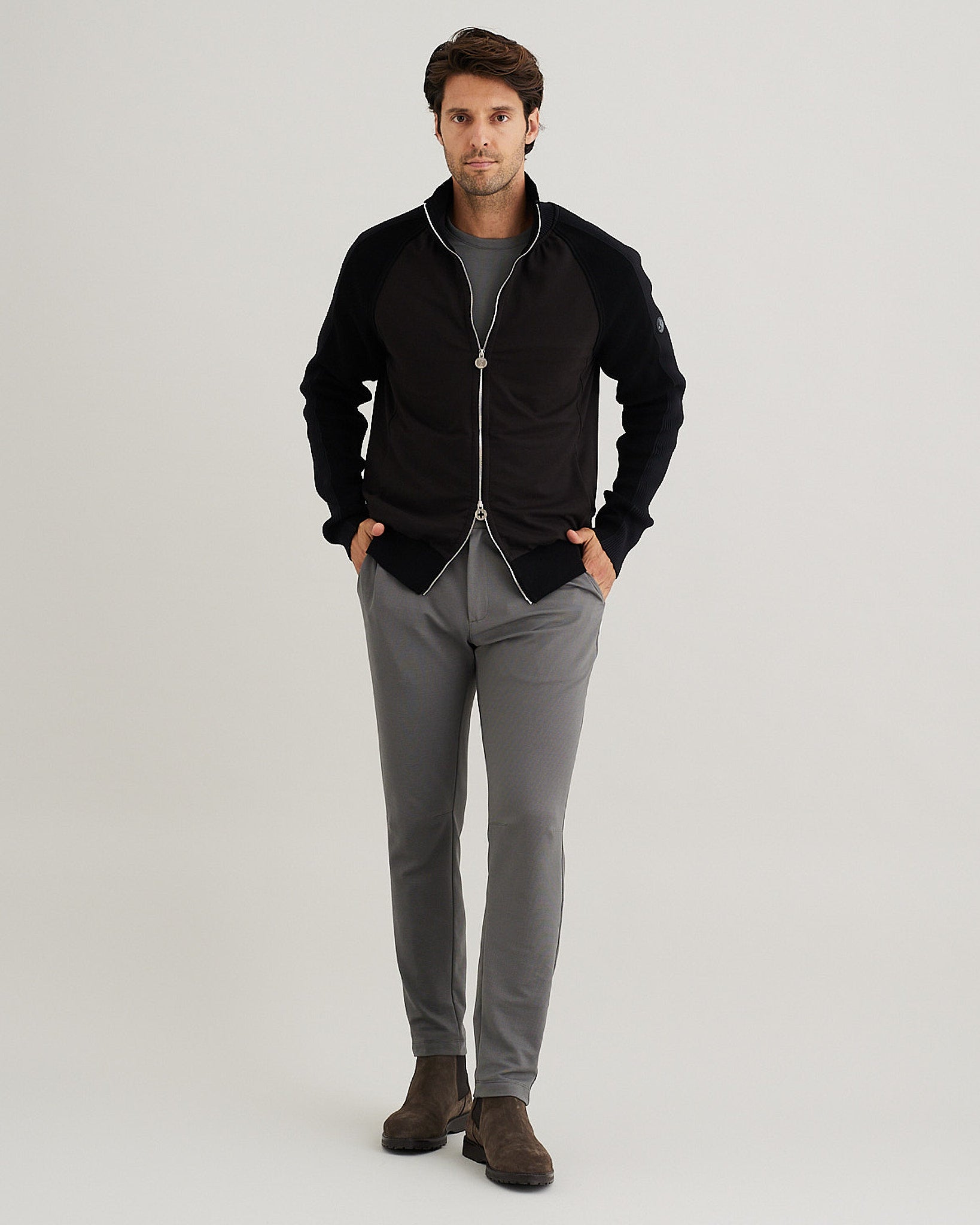 Men's Full Zip Sweater | Jersey Milano