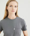 Copper Jersey Crewneck Scrub Top