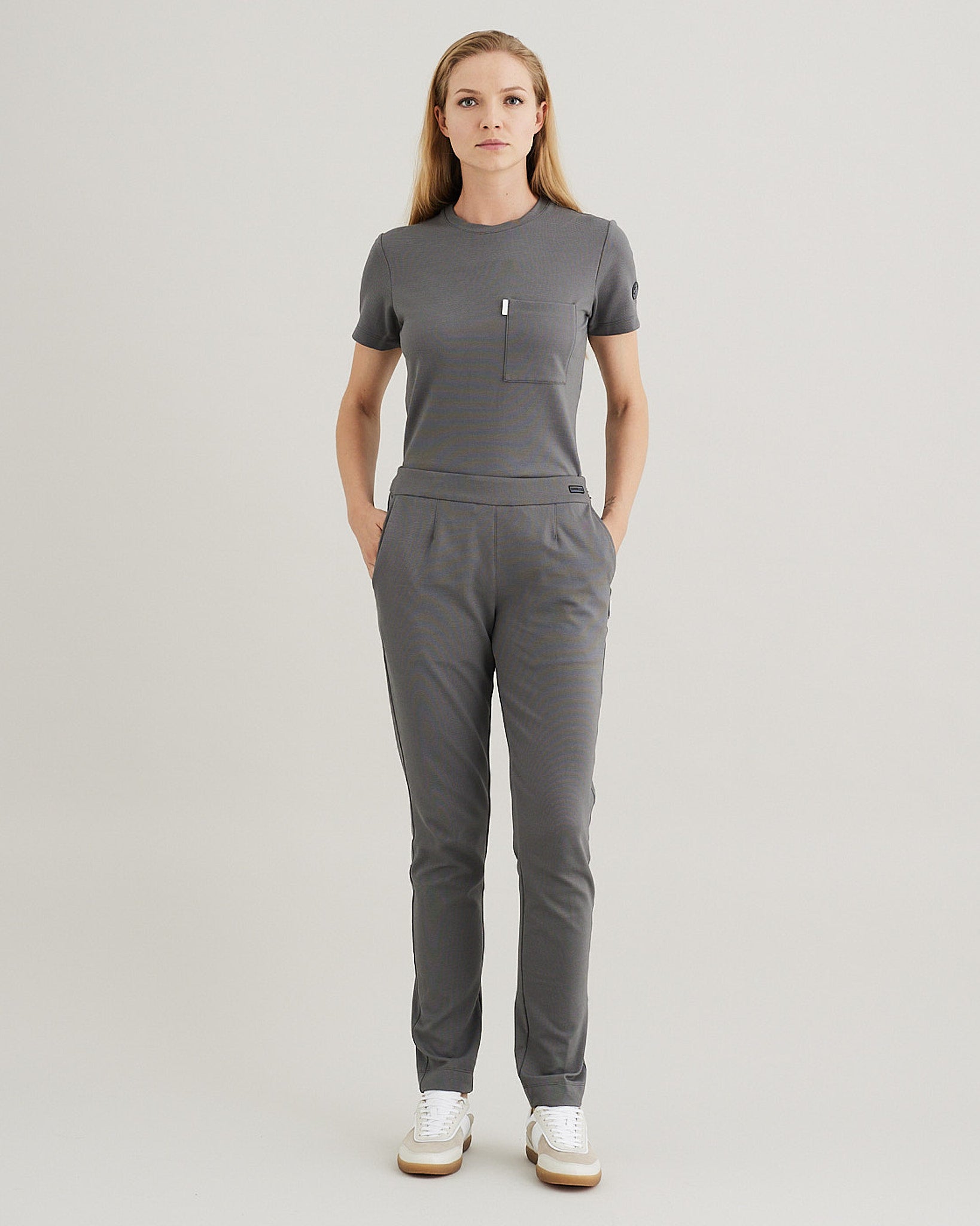 Women's Crewneck Scrub Shirt | Jersey Milano