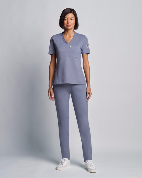 Copper Jersey Slim Scrub Pants