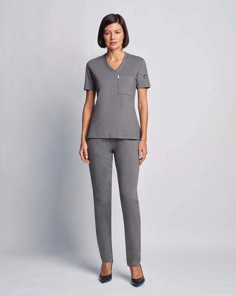 Copper Jersey Slim Scrub Pants