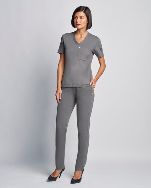 Copper Jersey Slim Scrub Pants