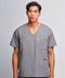 Copper Twill V-neck Notched Scrub Top