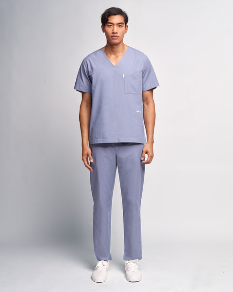 Copper Twill Snap Closure Scrub Pant