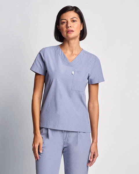 Light Copper V Neck Scrub Top