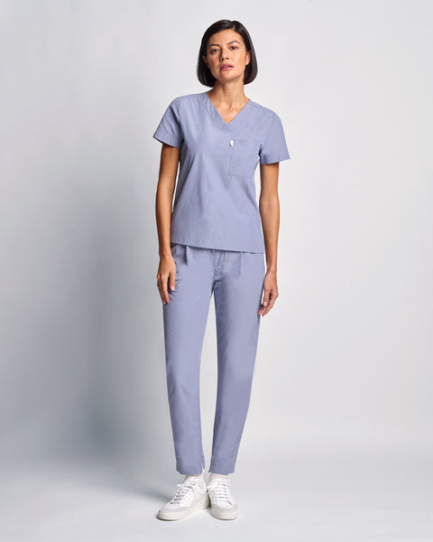 Light Copper High Waist Relaxed Scrub Pants