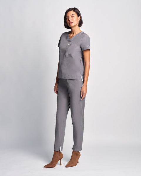 Light Copper High Waist Relaxed Scrub Pants
