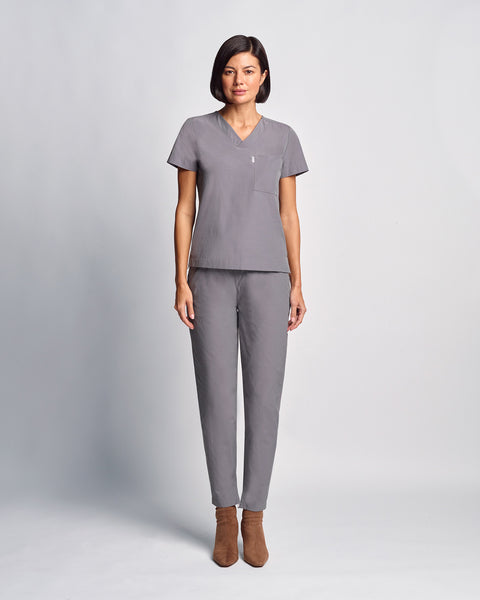 Light Copper V Neck Scrub Top