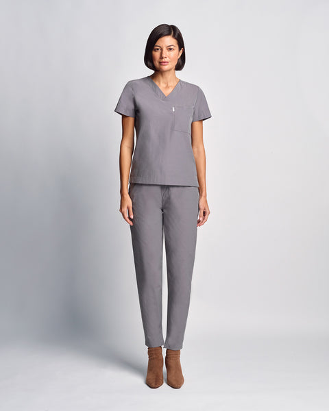 Light Copper High Waist Relaxed Scrub Pants