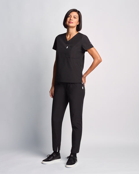 Light Copper High Waist Relaxed Scrub Pants