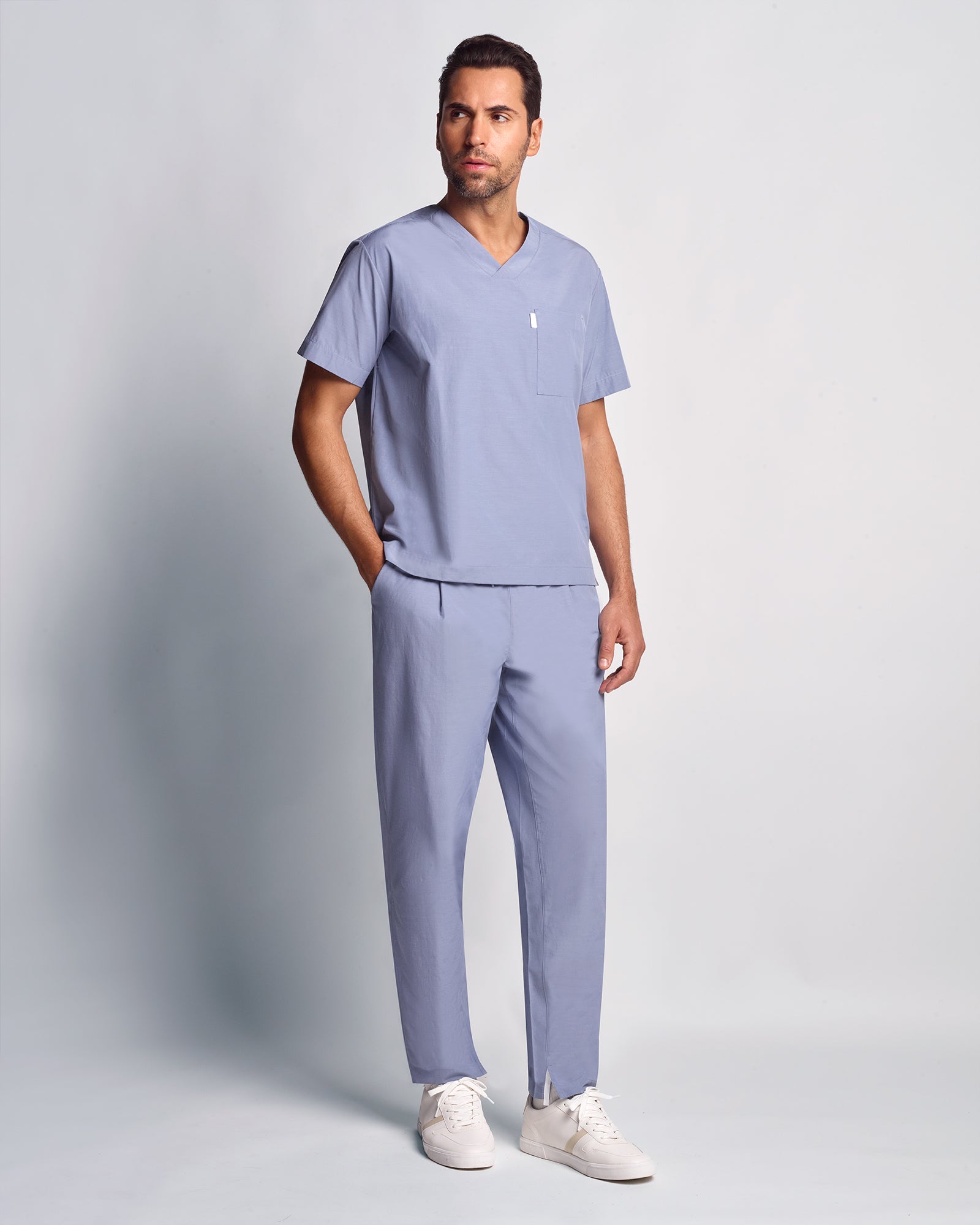 Light Copper V-neck Scrub Top