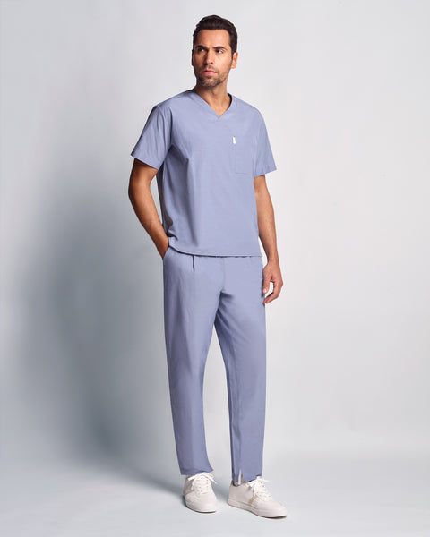 Light Copper V-neck Scrub Top