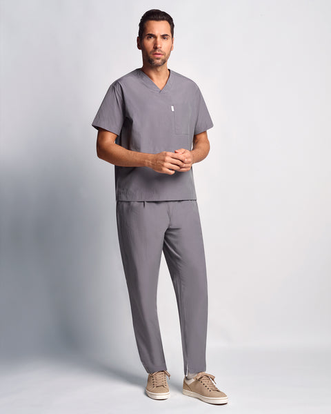 Light Copper V-neck Scrub Top
